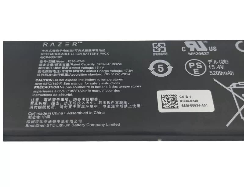 Genuine 5209mAh 80Wh Battery for Razer Blade 15 2018 Serie