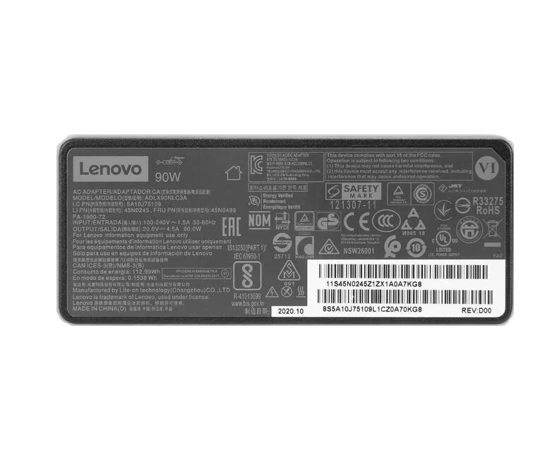 90W Lenovo ThinkPad X1 Carbon 3448-C3U 3448-C2U 3448-C8U AC Adapter
