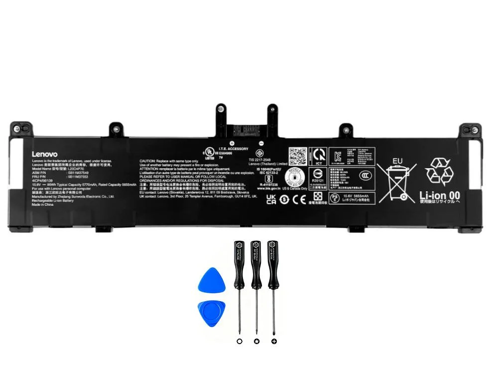 Genuine 5770mAh 90Wh Battery for Lenovo L23D4P70 L23C4P70