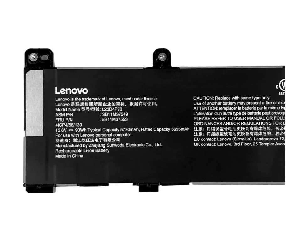 Genuine 5770mAh 90Wh Battery for Lenovo L23D4P70 L23C4P70