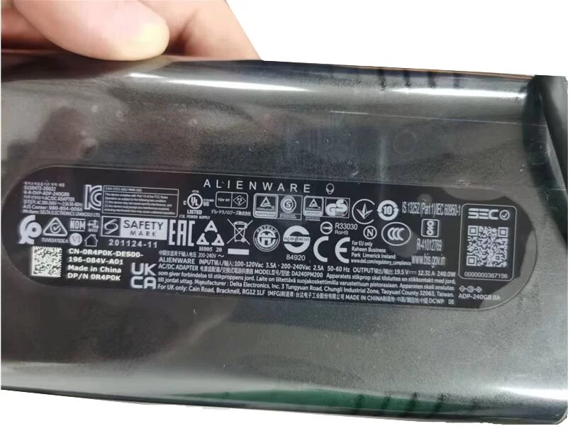 Genuine 240W Dell 450-12893 Adapter Charger + Free Cord