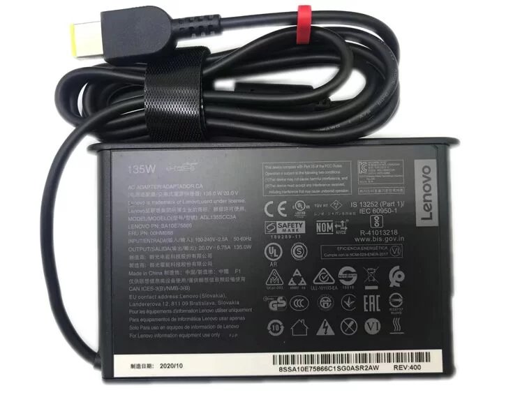 Genuine 135W Lenovo 00HM686 Charger AC Adapter + Free Cord