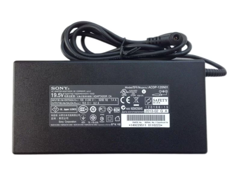 Genuine 120W Sony KD-43XE7077 KD43XE7077 Adapter Charger + Free Cord