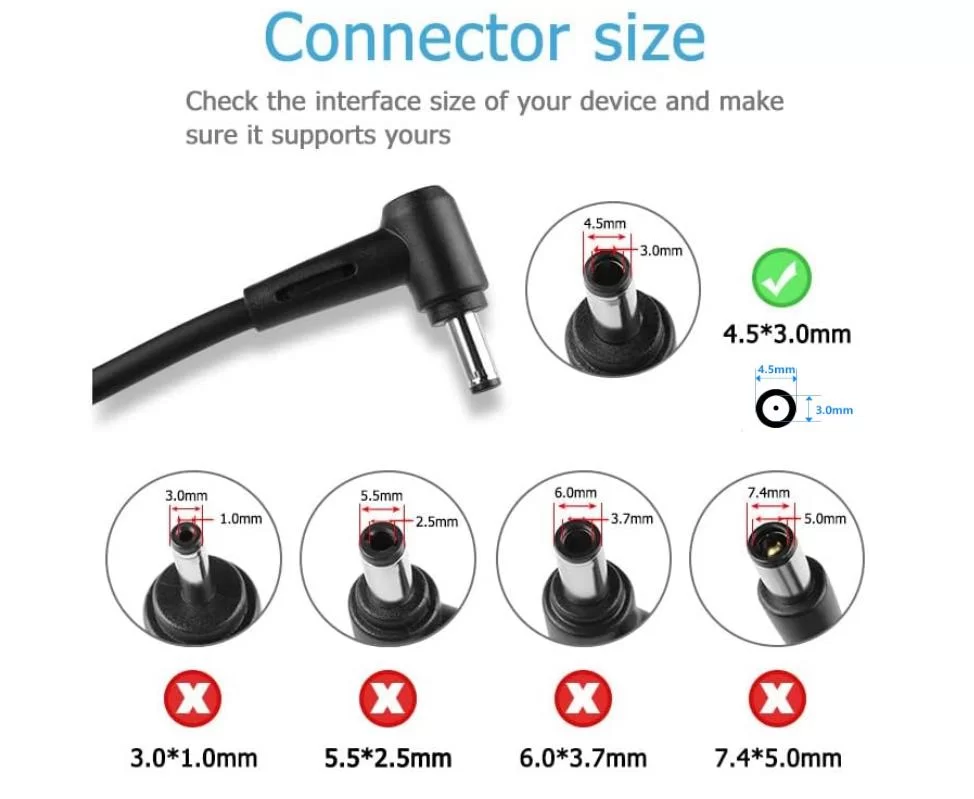 Genuine 19V 3.42A 65W MSI 957-14D22P-103 Charger AC Adapter + Cable