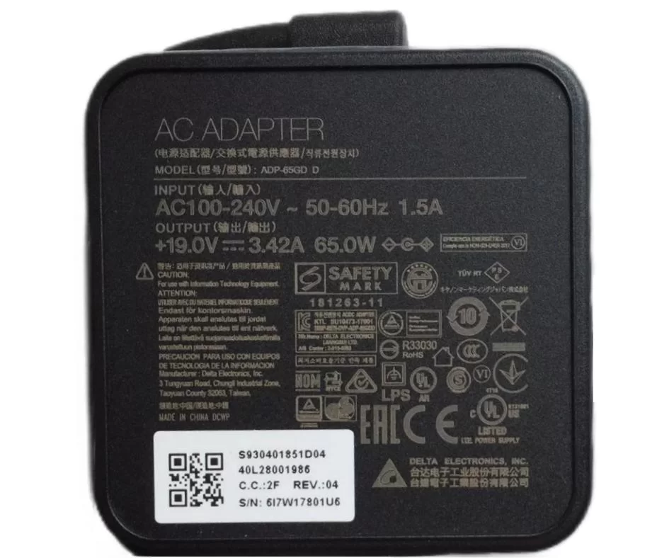 Genuine 19V 3.42A 65W MSI A6235 Charger AC Adapter + Free Cable