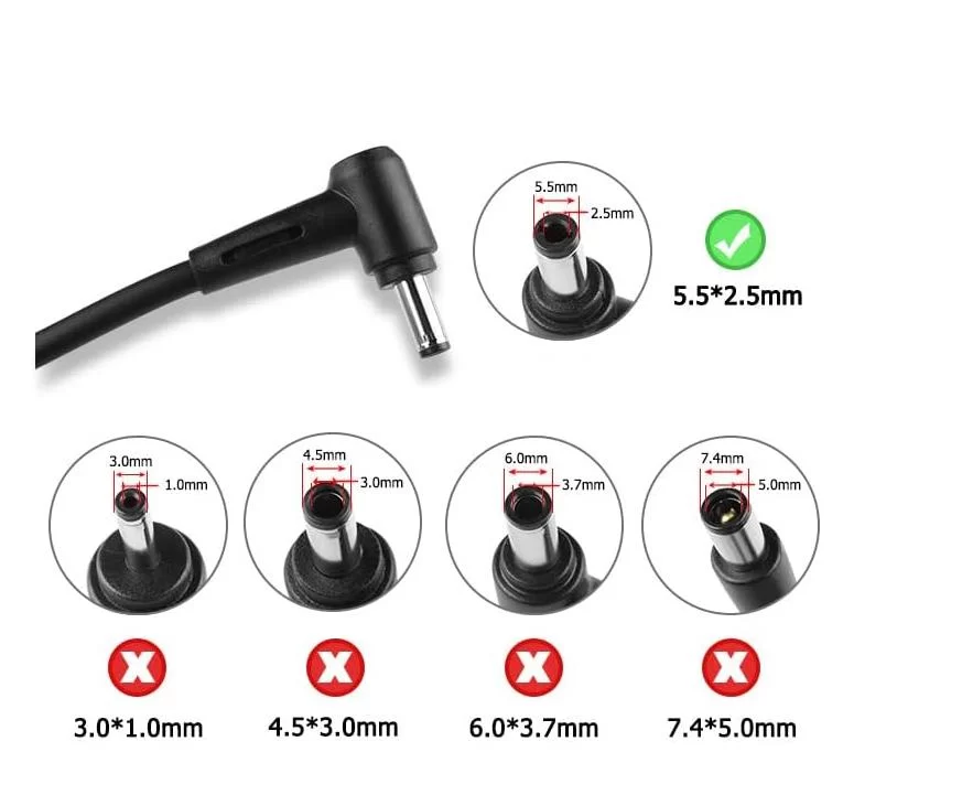 Genuine 19V 3.42A 65W MSI A6235 Charger AC Adapter + Free Cable