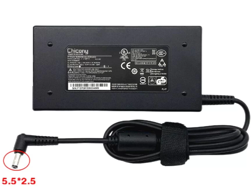 120W MSI PRO 20EX 8GL-014XEUMSI GS65 Stealth 8SG-017BE AC Adapter