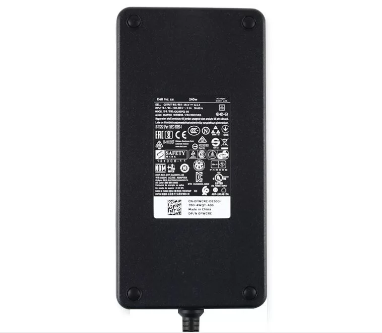 Genuine 240W 19.5V 12.3A Dell 06RTJT Charger AC Adapter + Free Cord