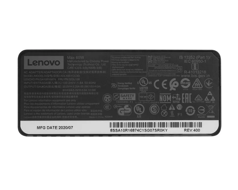 65W USB-C Lenovo 100e Chromebook 2nd Gen AST 82CD MT 2020 Charger